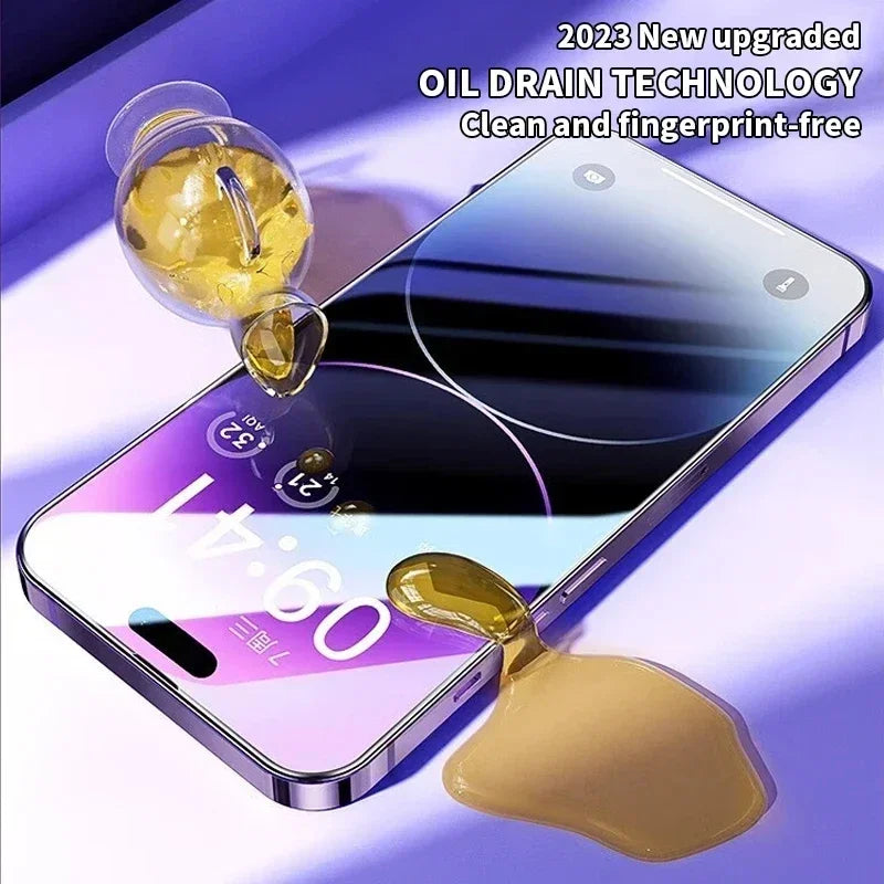 5PCS Full Cover Tempered Glass Screen Protector For iPhone 16 15 14 13 12 Pro Max Protection Glass For iPhone 14 15 16 Plus