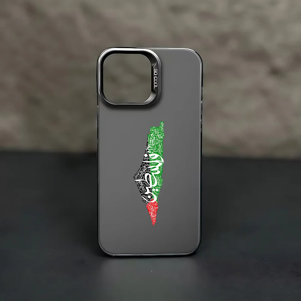 Phone Case For iPhone 16e 16 15 14 13 12 11 mini Pro Max X XR XSMAX 8 7 Plus Palestine Passport Flag Map Anti Fall Matte Back